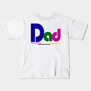 art design text "Dad" Kids T-Shirt